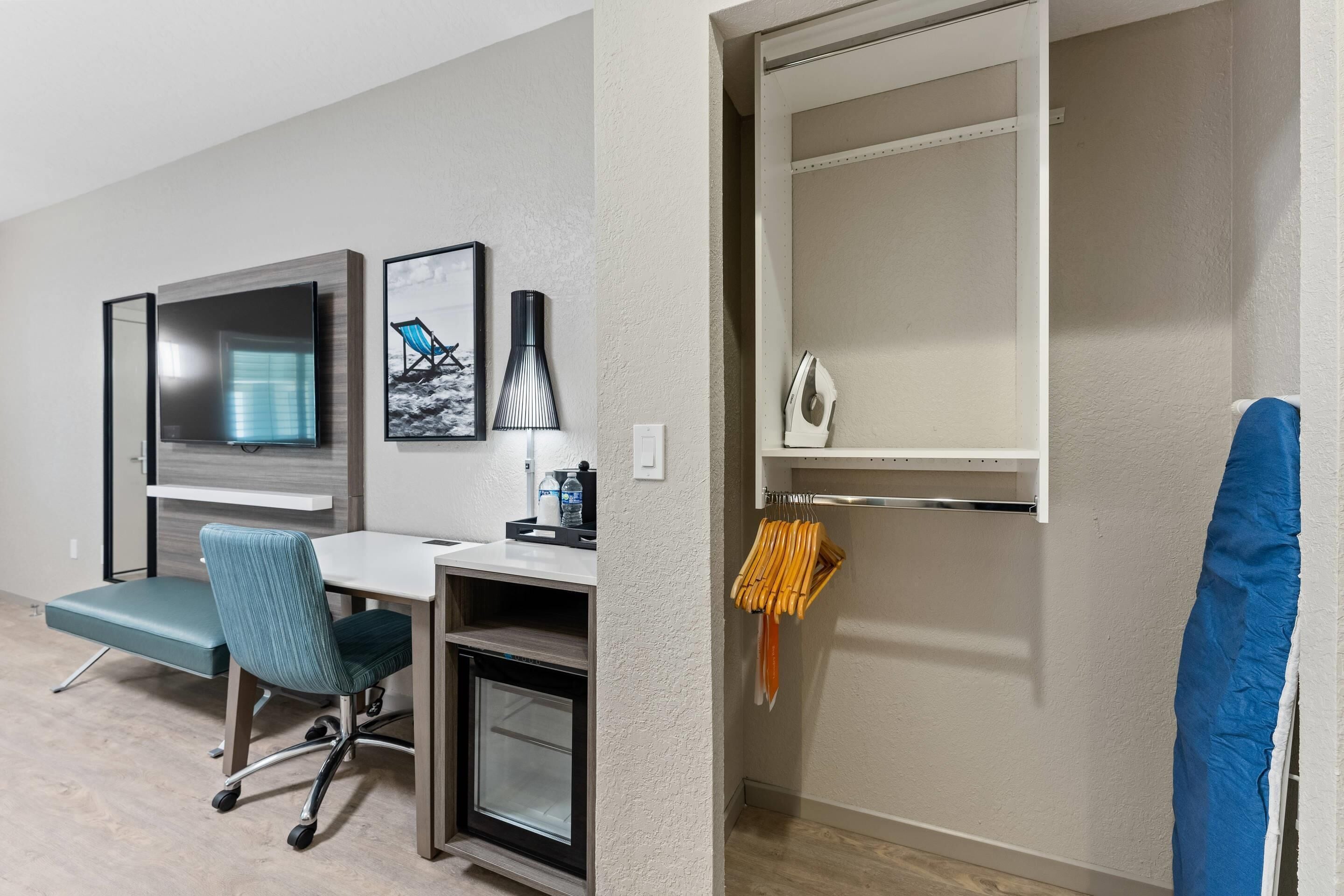 Room, 2 Queen Beds, Accessible Bathtub, Non Smoking | Premium bedding, desk, blackout drapes, iron/ironing board