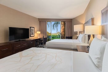 Room, 2 Queen Beds | Premium bedding, down comforters, in-room safe, desk at Hilton La Jolla Torrey Pines
