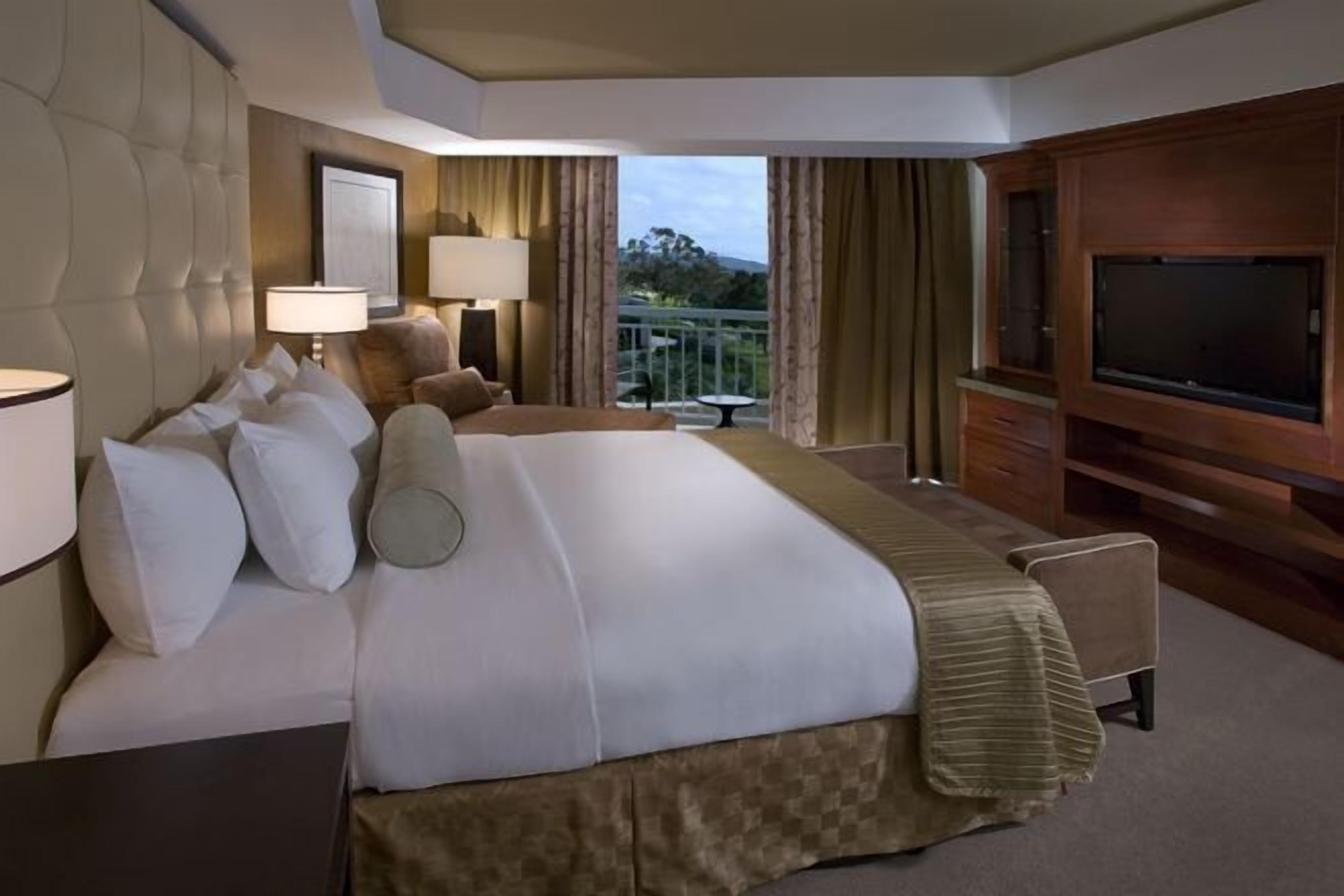 Premium bedding, down comforters, in-room safe, desk