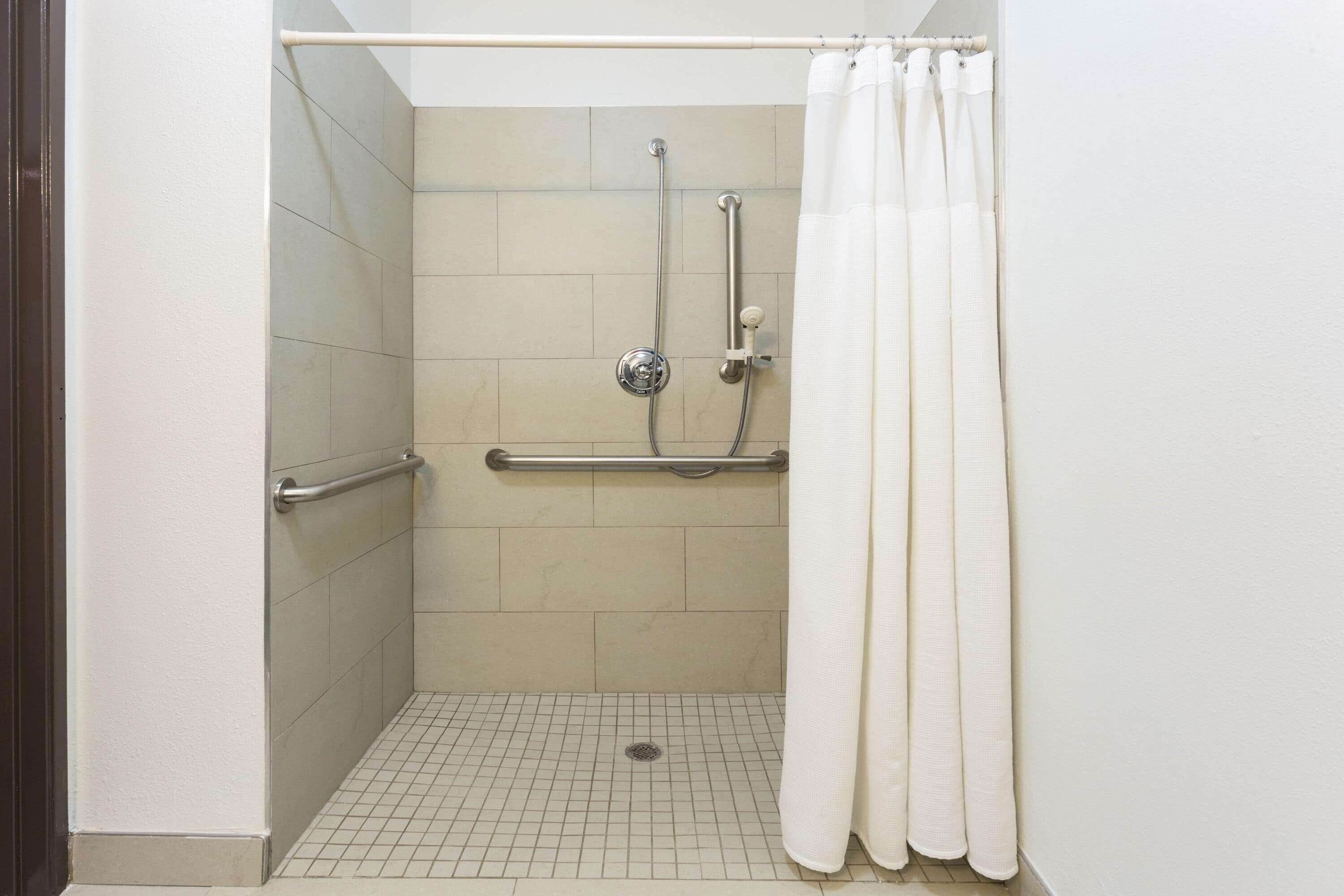 room, 1 queen bed, accessible, non smoking (hearing accessible) | bathroom | combined shower/bathtub, free toiletries, hair dryer, towels