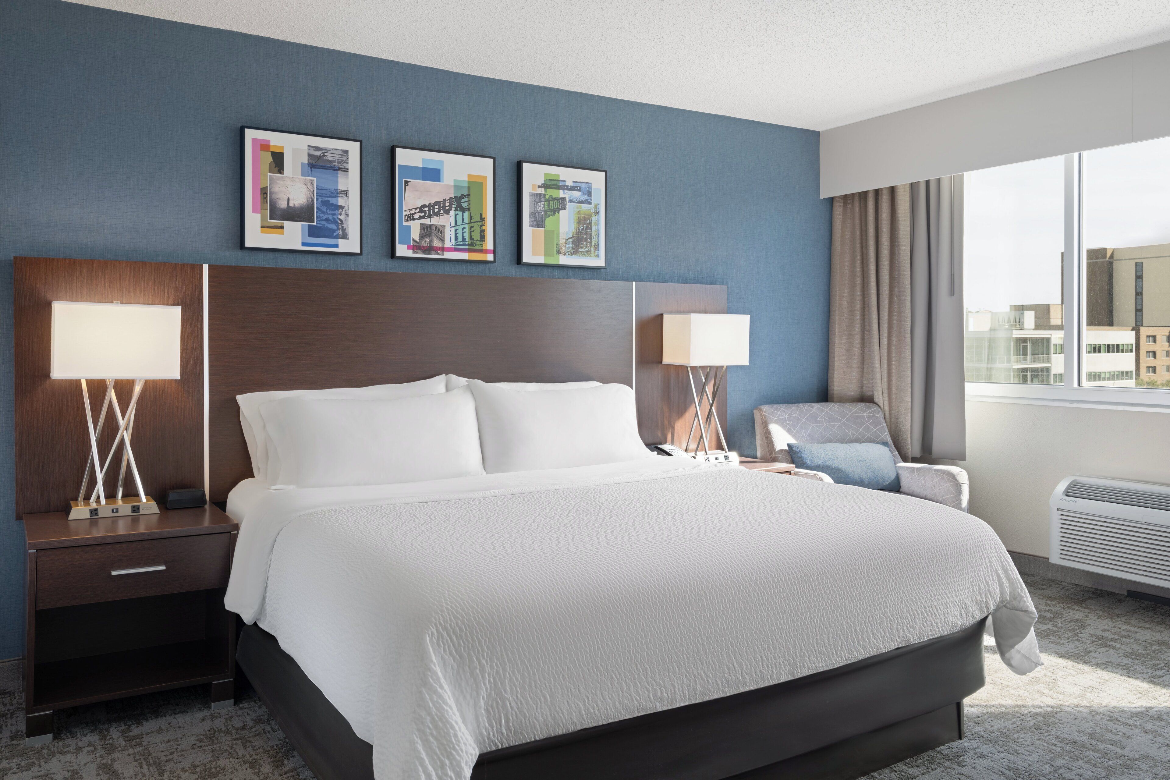 desk, blackout curtains, iron/ironing board, free cots/infant beds