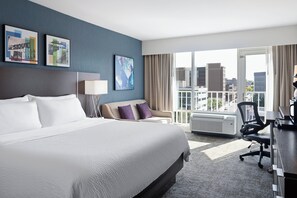 Chambre Standard, 1 trÚs grand lit et 1 canapé-lit, vue ville
