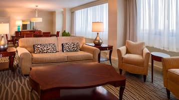 Premium bedding, down duvets, pillow-top beds, desk