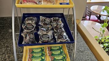 Free daily on-the-go breakfast