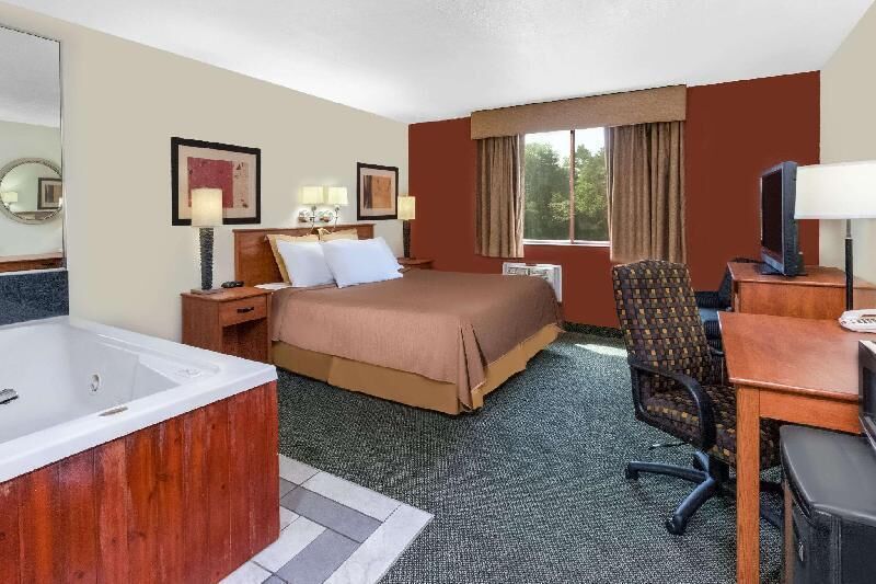 In-room safe, desk, blackout curtains, iron/ironing board