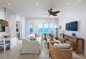 Suite, 1 Bedroom, Balcony, Ocean View | Egyptian cotton sheets, premium bedding, pillowtop beds, minibar