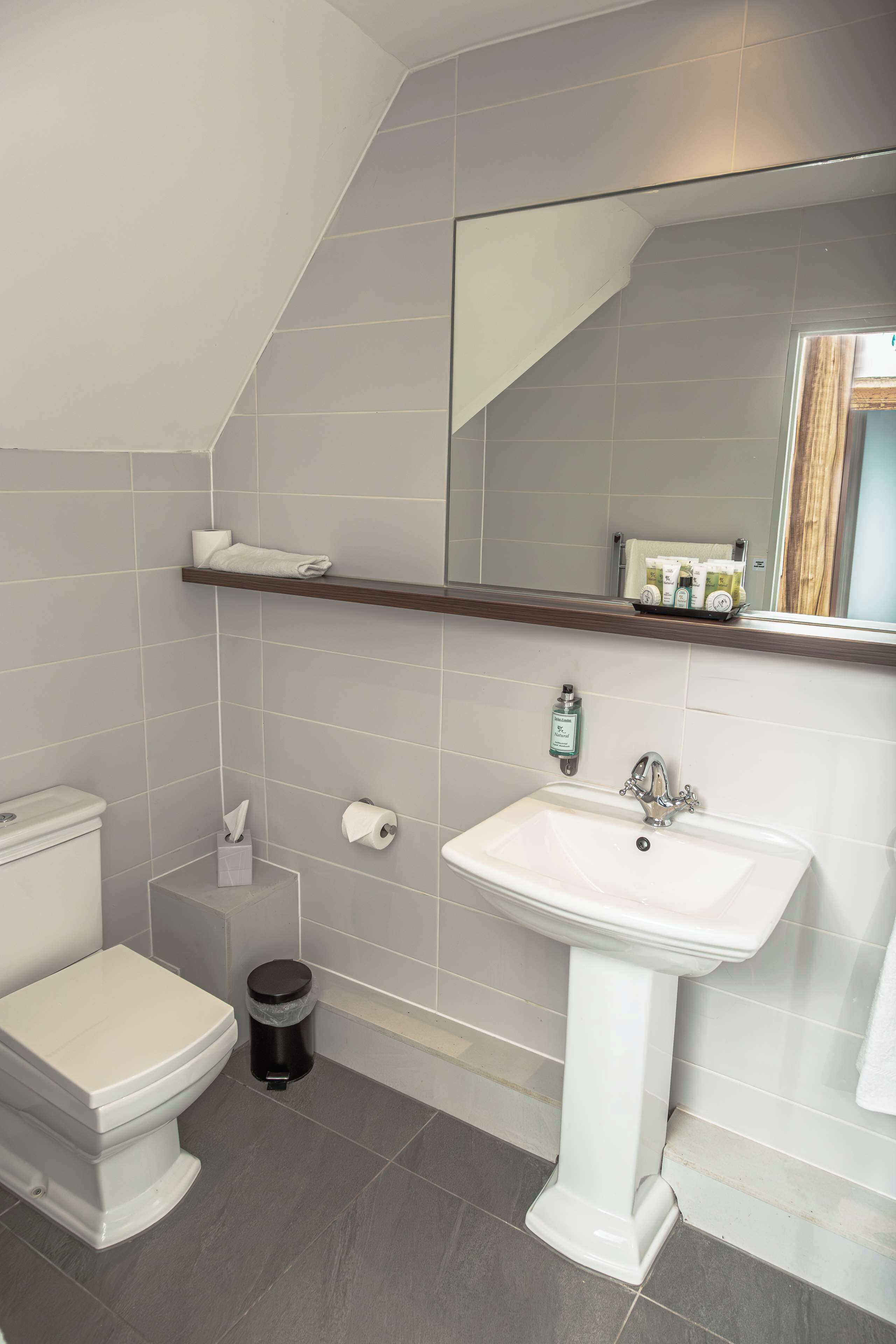 shower, designer toiletries, hair dryer, towels