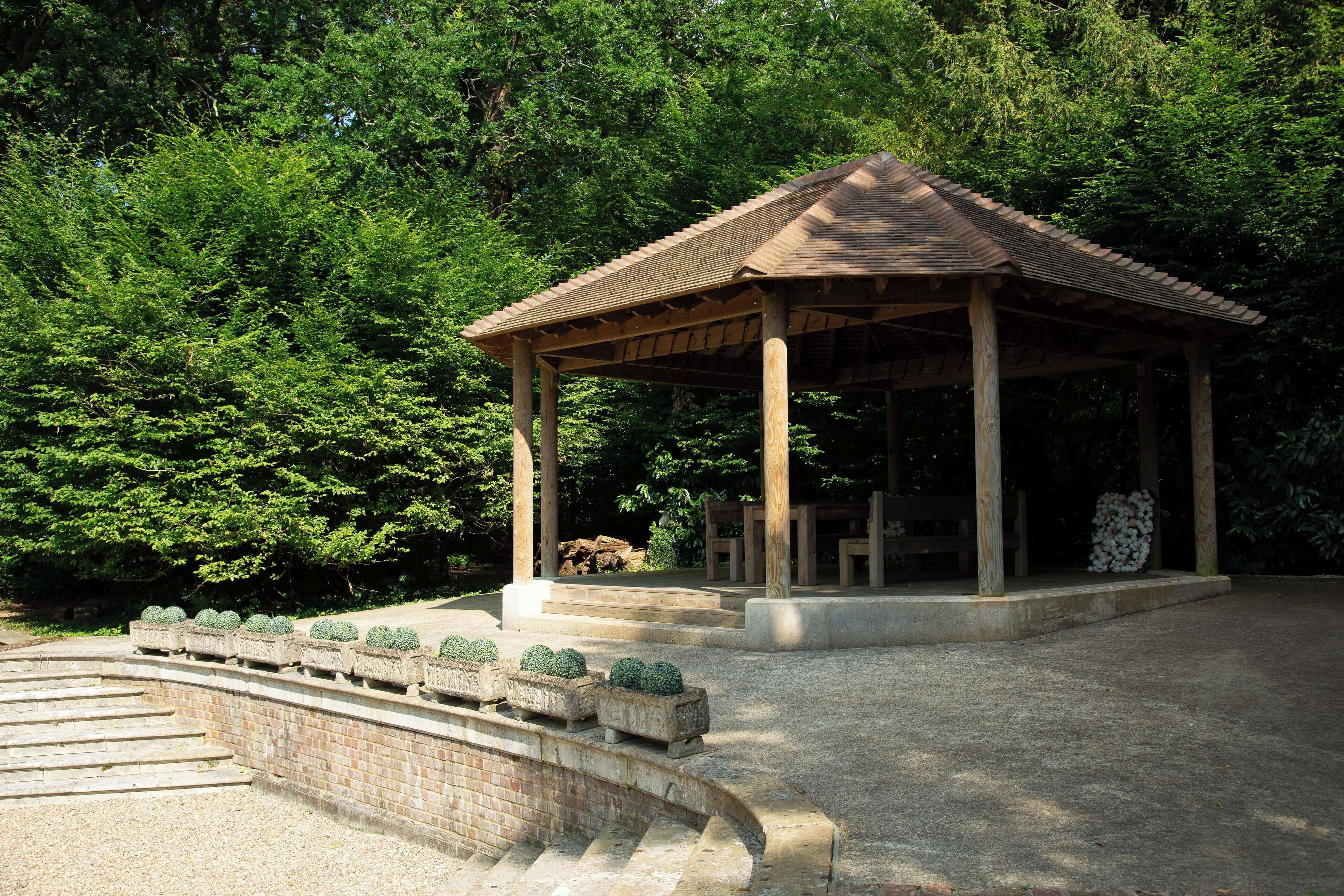 outdoor wedding area