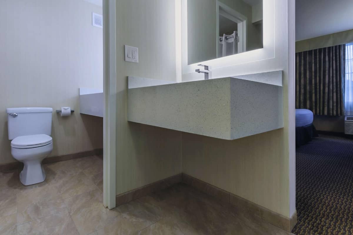 BaƱo | Tina con regadera, amenidades de baƱo gratuitas, secadora de cabello