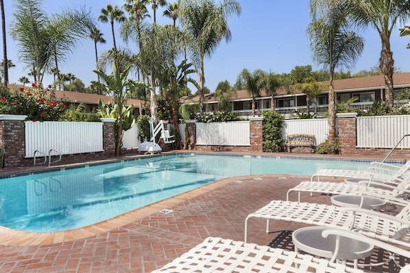 Outdoor banquet area