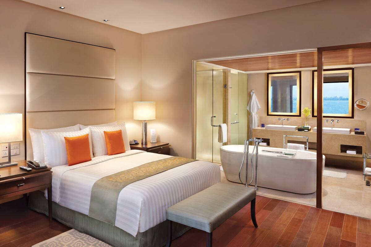 egyptian cotton sheets, premium bedding, minibar, in-room safe