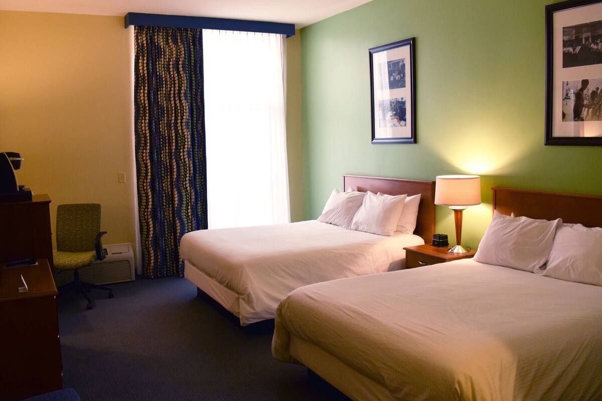Standard Room, 2 Queen Beds | Desk, blackout drapes, iron/ironing board (on request), cribs (free)