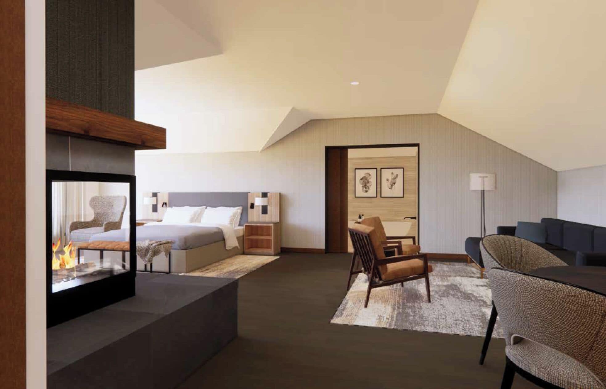 極品套房 (Waterfall) | 低過敏寢具、舒適加層、客房內保險箱、書桌