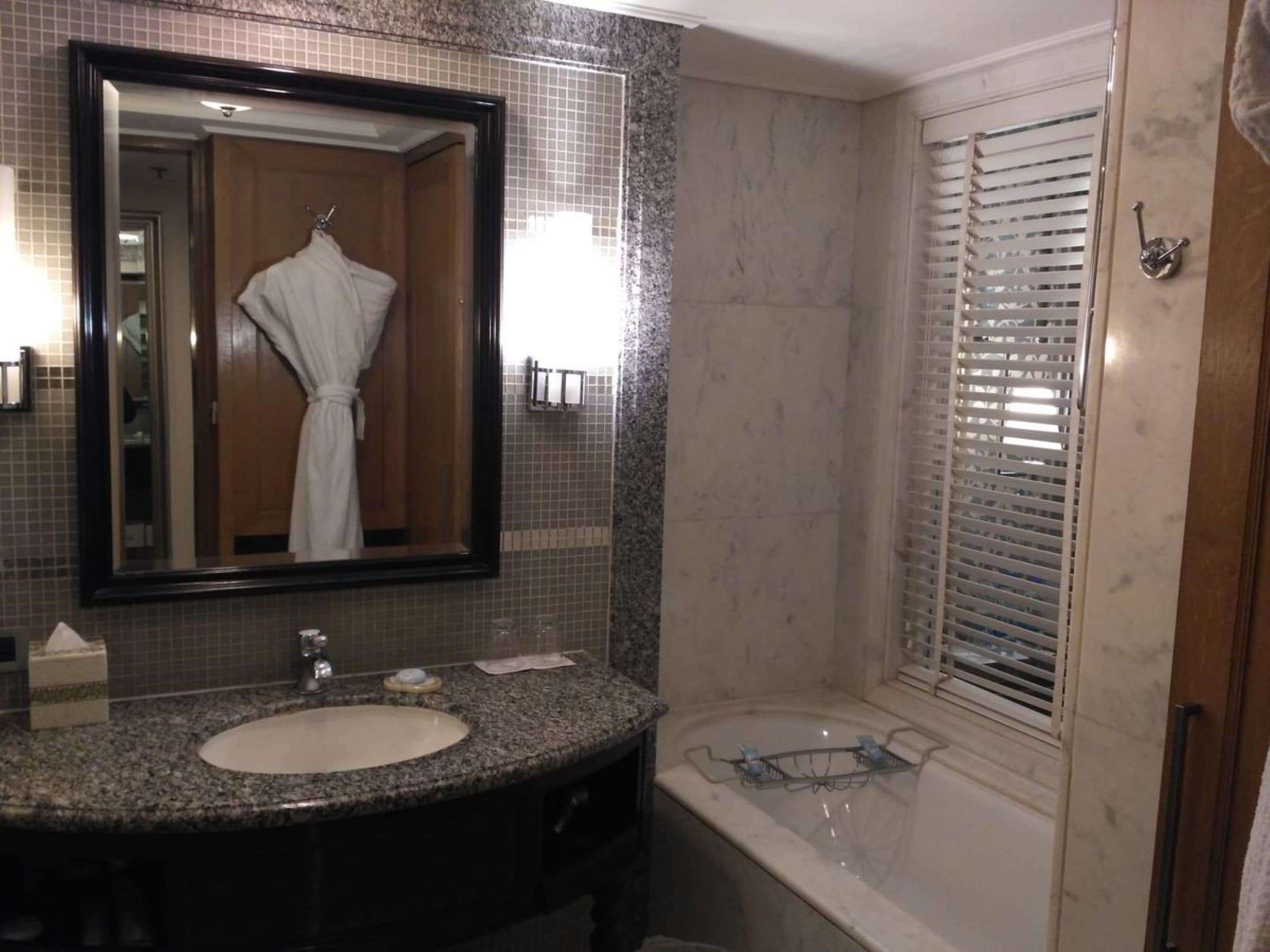 free toiletries, hair dryer, bathrobes, slippers