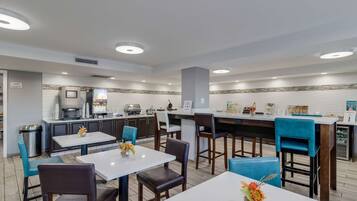 Free daily buffet breakfast