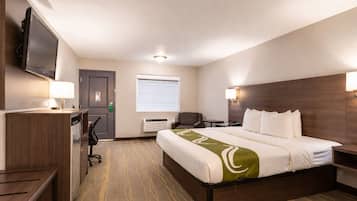 Desk, blackout drapes, iron/ironing board, free WiFi