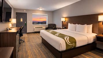 Desk, blackout drapes, iron/ironing board, free WiFi