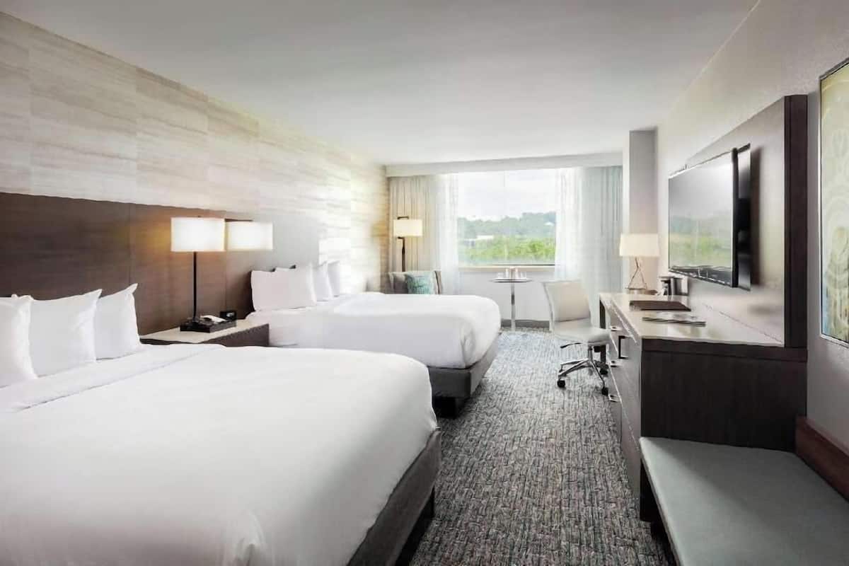 Premium bedding, pillowtop beds, in-room safe, desk