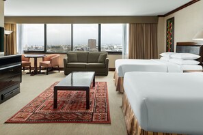Junior Suite, 2 Double Beds, Non Smoking, City View | 1 bedroom, premium bedding, down comforters, minibar