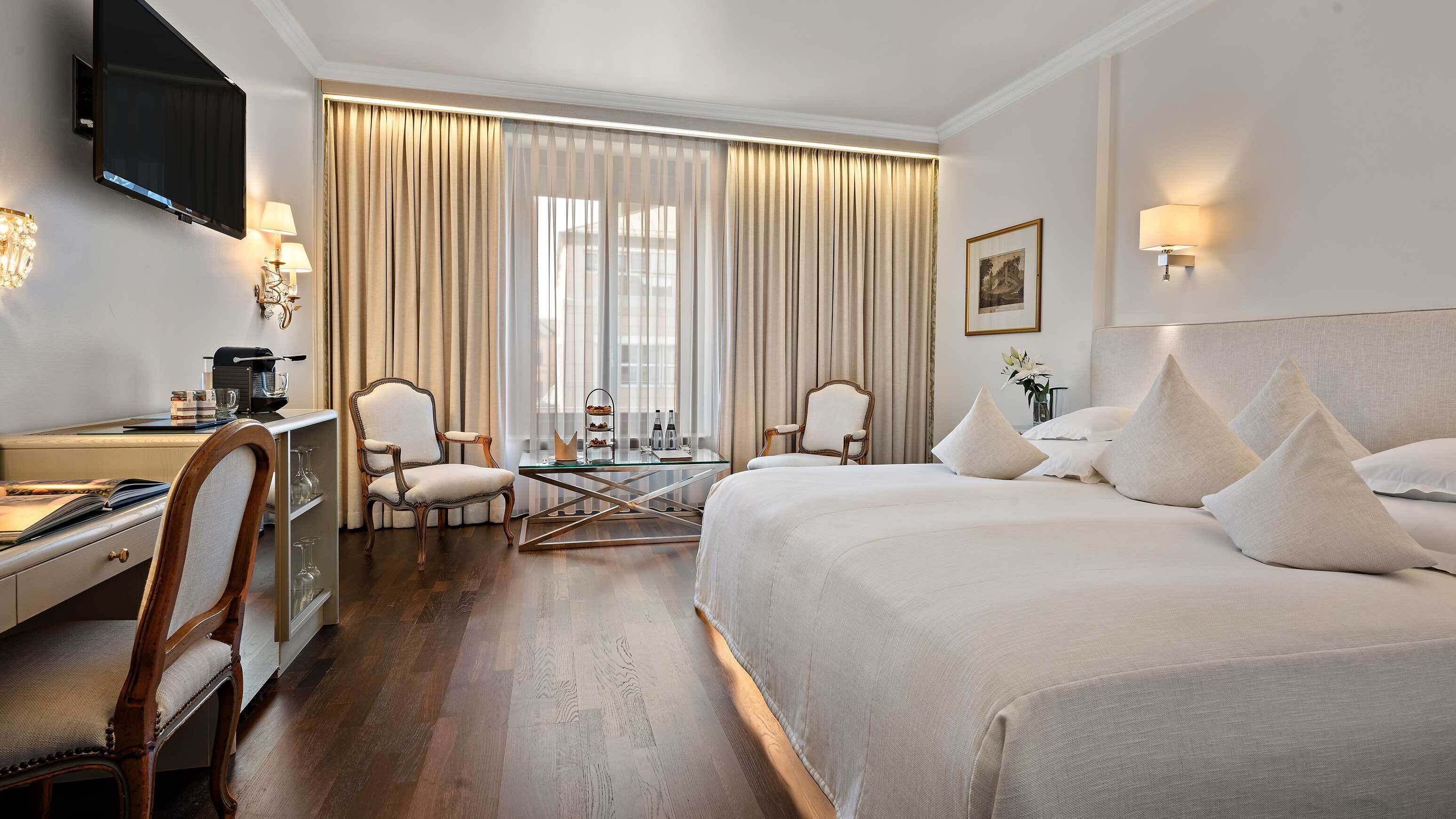 Standard Double Room | Premium bedding, minibar, in-room safe, individually decorated