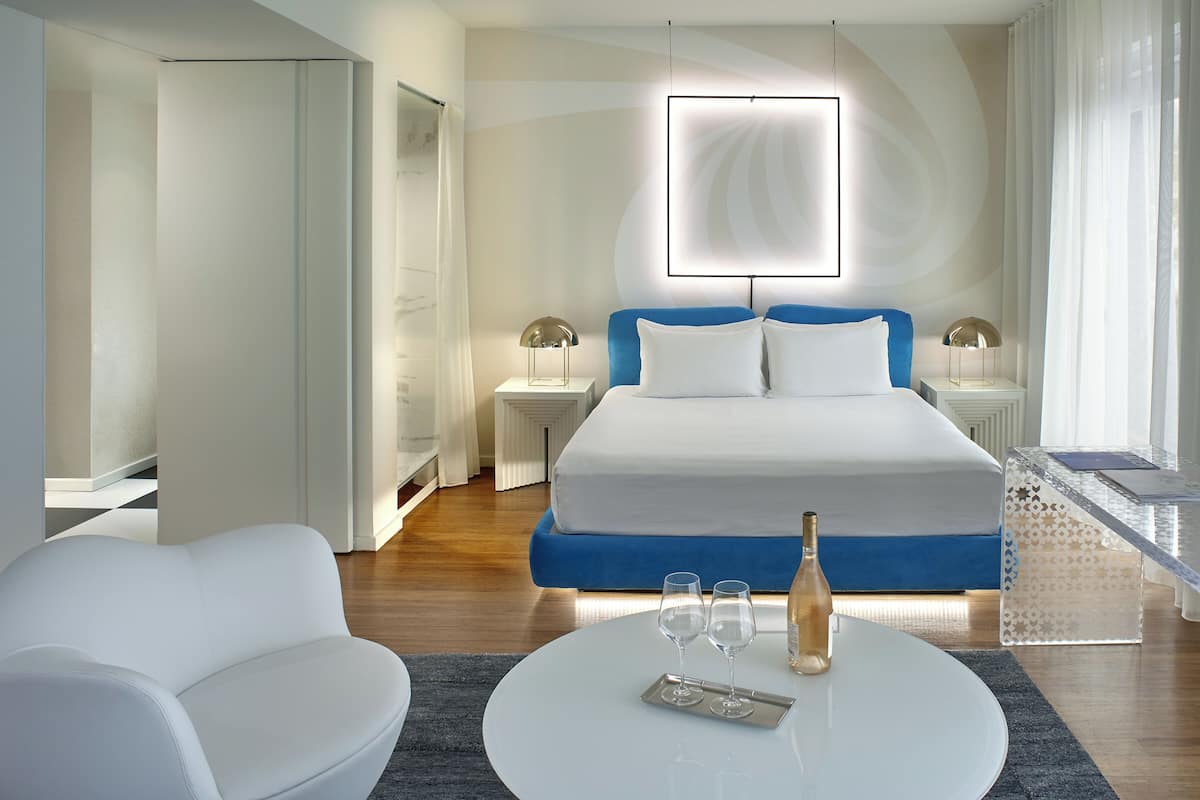 1 chambre, literie hypoallergénique, lit avec matelas Select Comfort