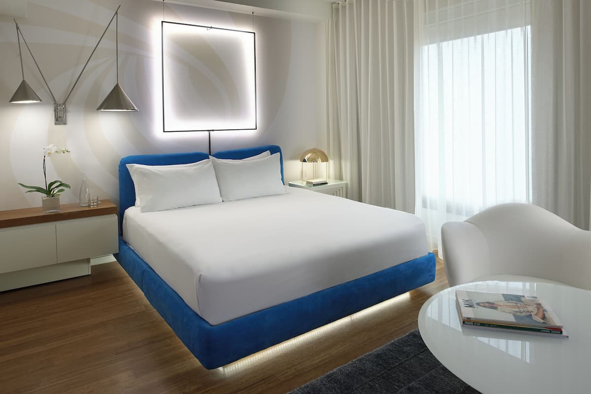 1 chambre, literie hypoallergénique, lit avec matelas Select Comfort