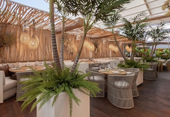 Dinner served at Mondrian Los Angeles