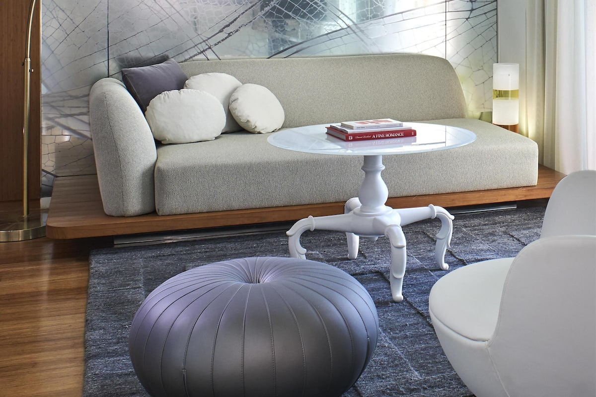 Studio Suite, 1 King Bed, Balcony | Living area | 50-inch flat-screen TV with digital channels, TV, iPod dock