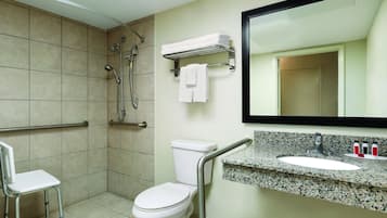 Free toiletries, hair dryer, towels