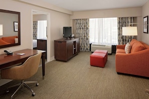 2 Room 1 Queen Bed Suite with Sofabed | Living area | TV