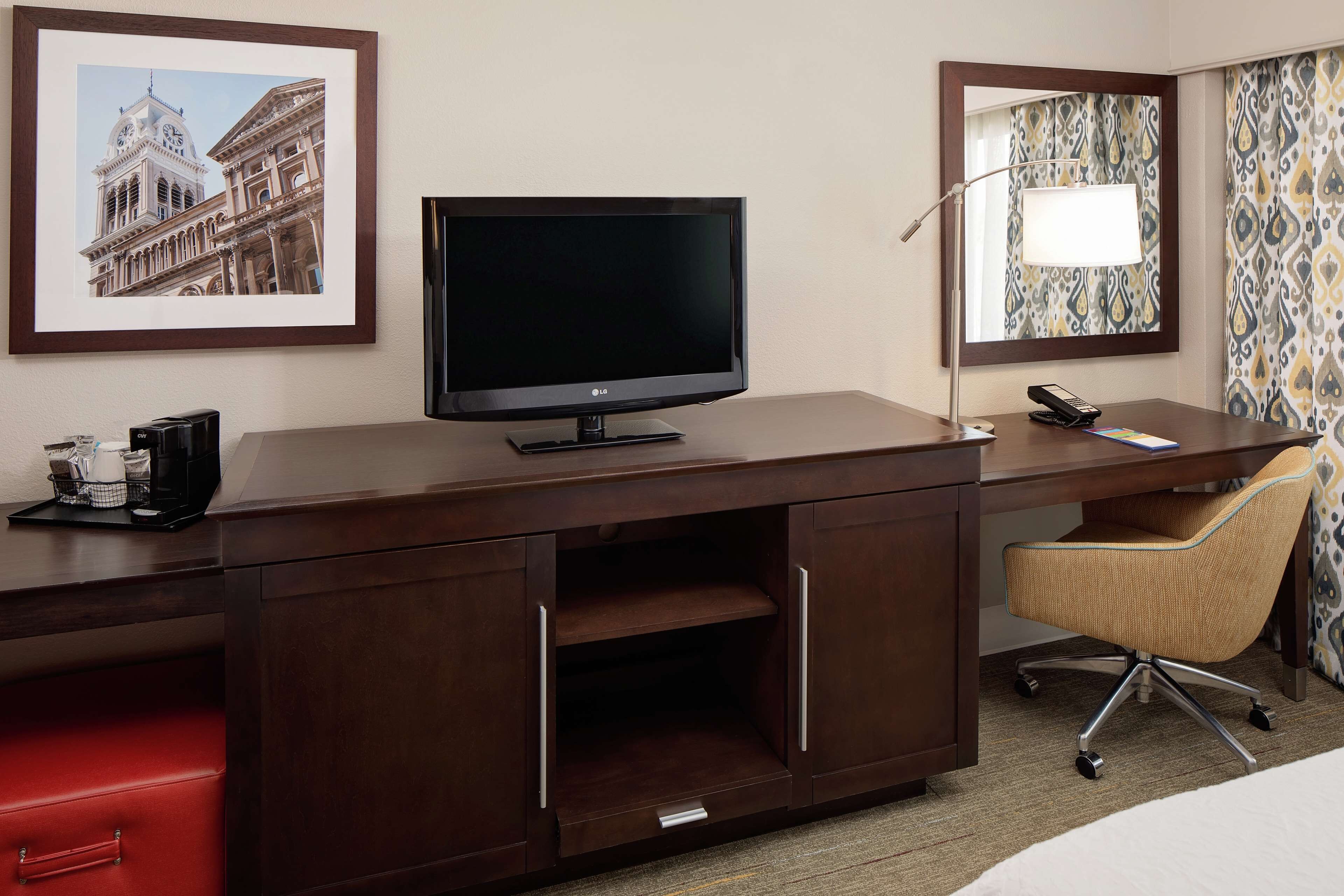 premium bedding, desk, laptop workspace, free wifi