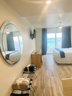 Suite Studio, 1 grand lit, balcon, vue mer