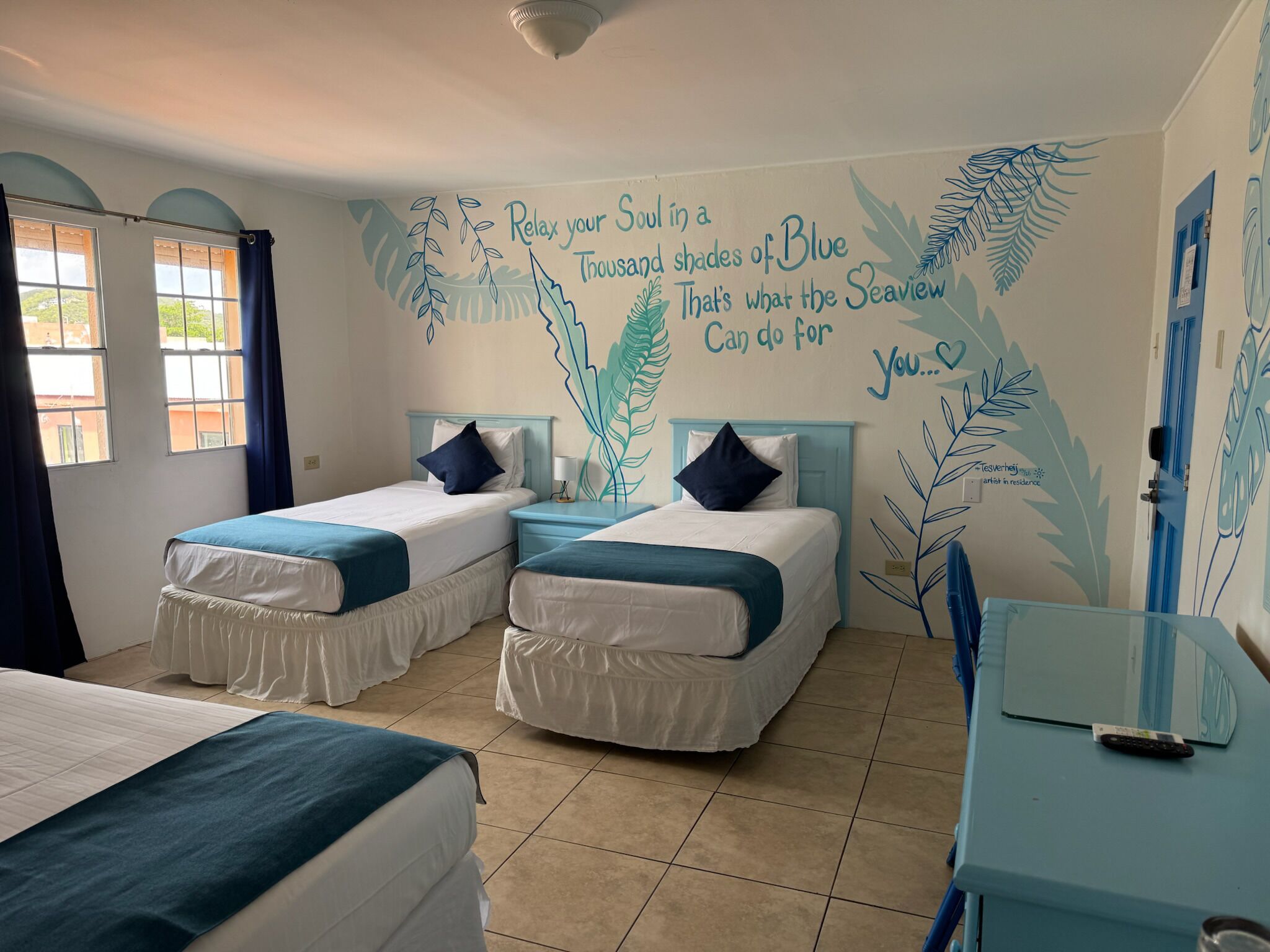 Signature Quadruple Room | In-room safe, desk, laptop workspace, soundproofing