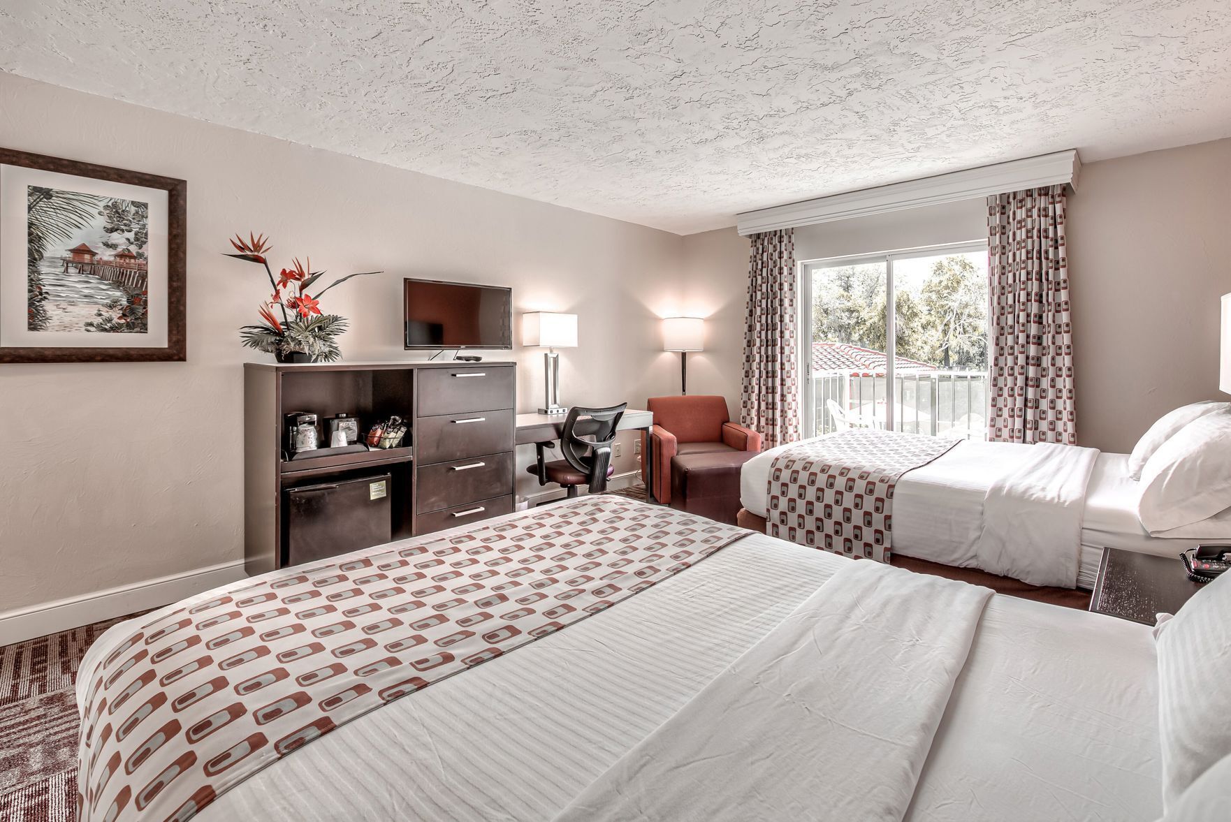 In-room safe, desk, laptop workspace, blackout drapes