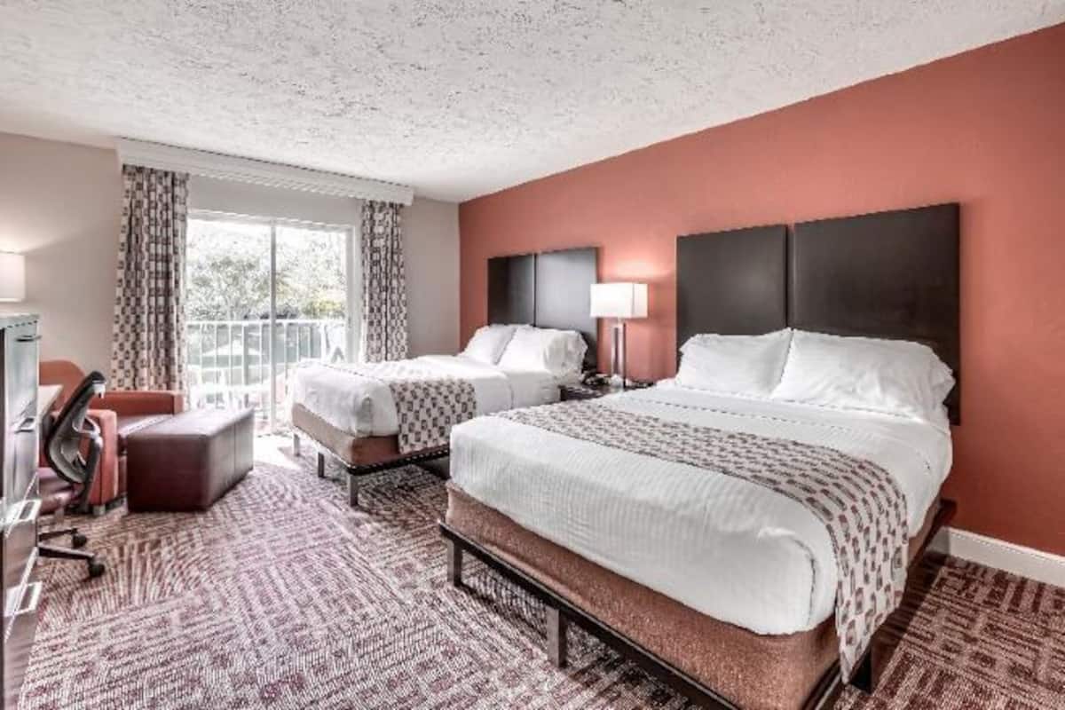 In-room safe, desk, laptop workspace, blackout curtains