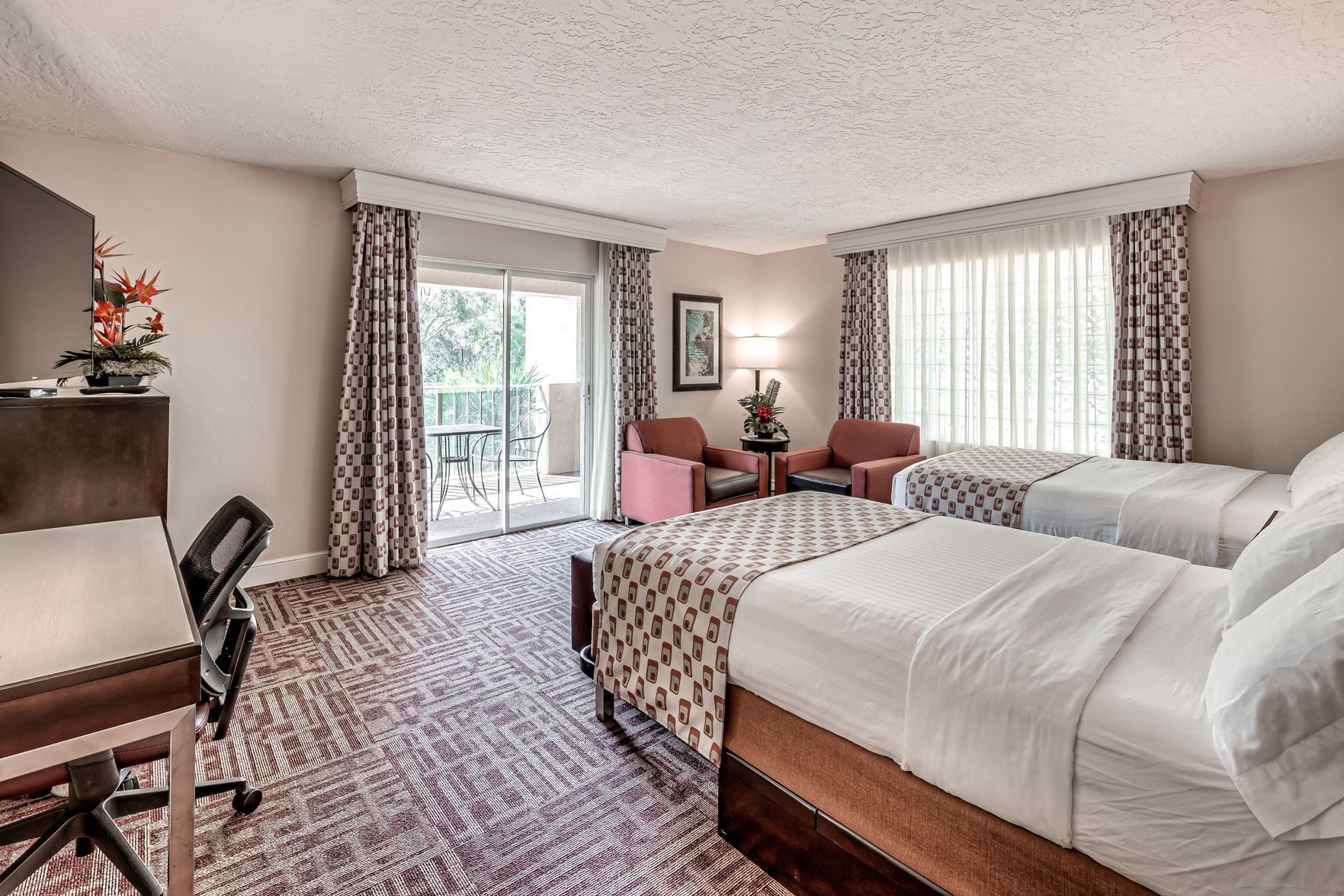 In-room safe, desk, laptop workspace, blackout drapes