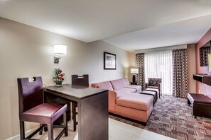 In-room safe, desk, laptop workspace, blackout drapes