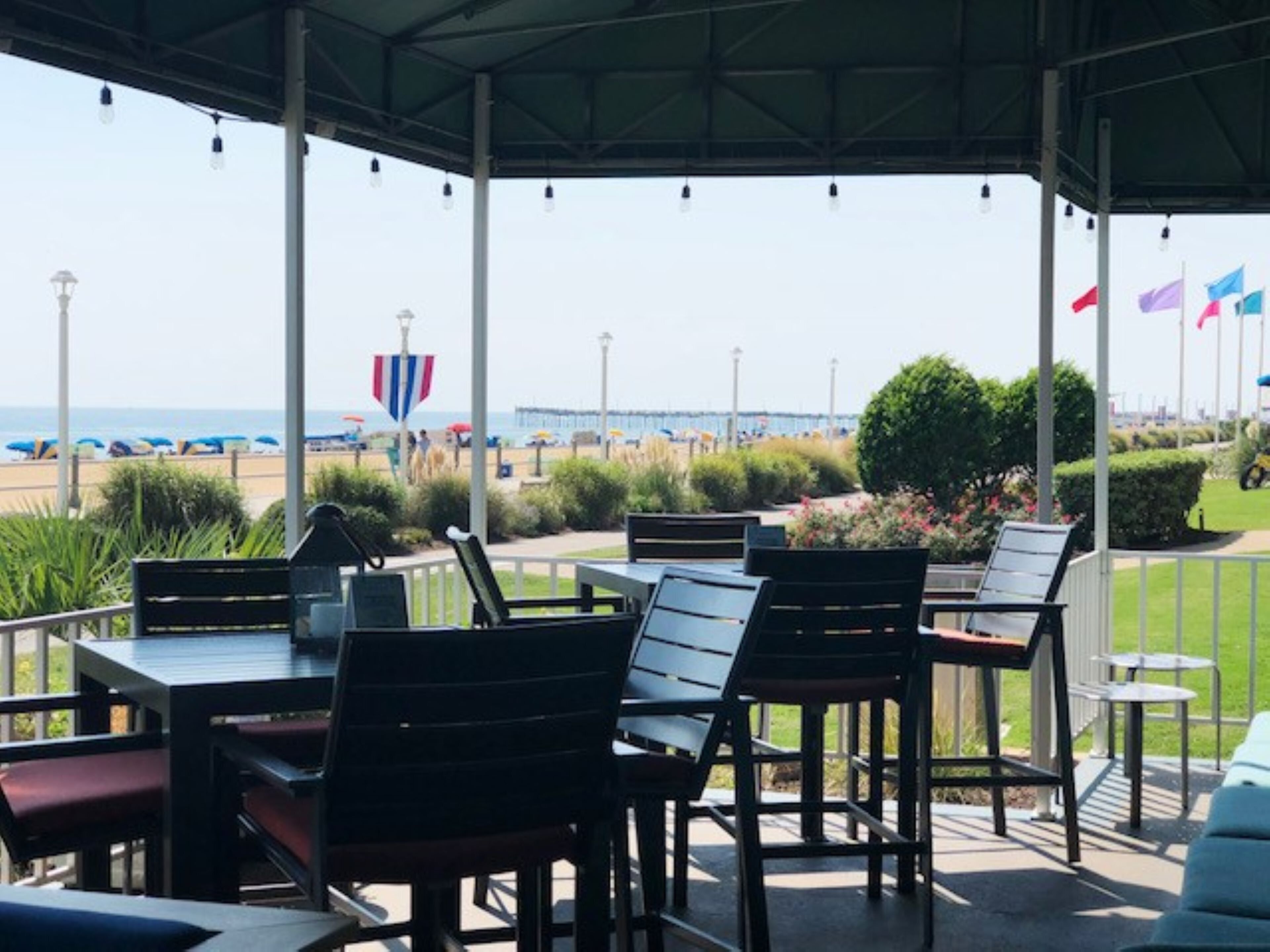 breakfast, lunch, dinner served; american cuisine, beach views