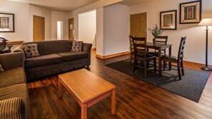 Suite, Multiple Beds, Non Smoking (Efficiency) | Living area | 50-inch LCD TV with cable channels, TV - Comfort Inn & Suites Post Falls - Coeur dAlene West (Post Falls)