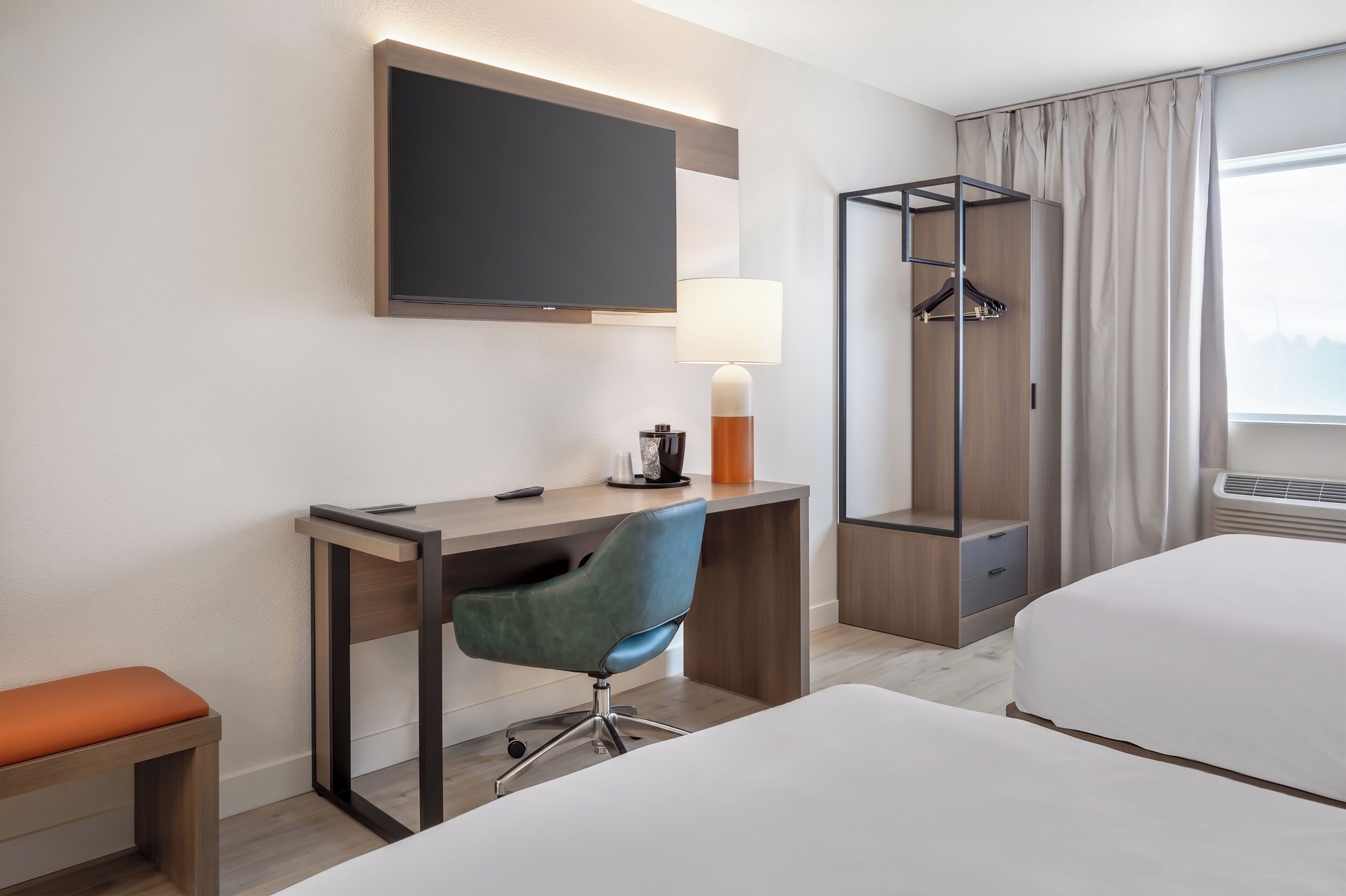 Standard Room, 2 Queen Beds, Non Smoking | Desk, laptop workspace, iron/ironing board, WiFi (free)