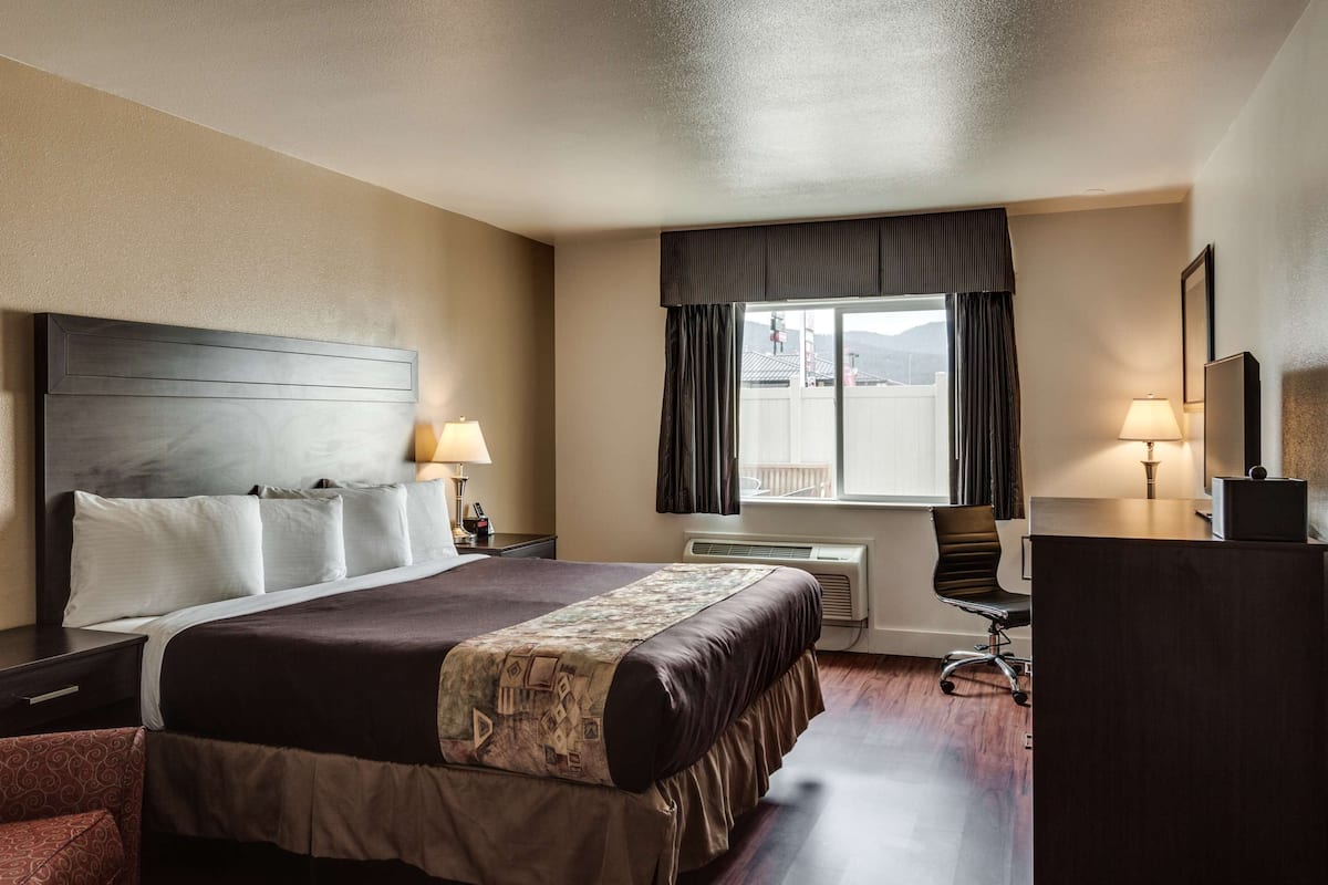 Desk, laptop workspace, iron/ironing board, free WiFi