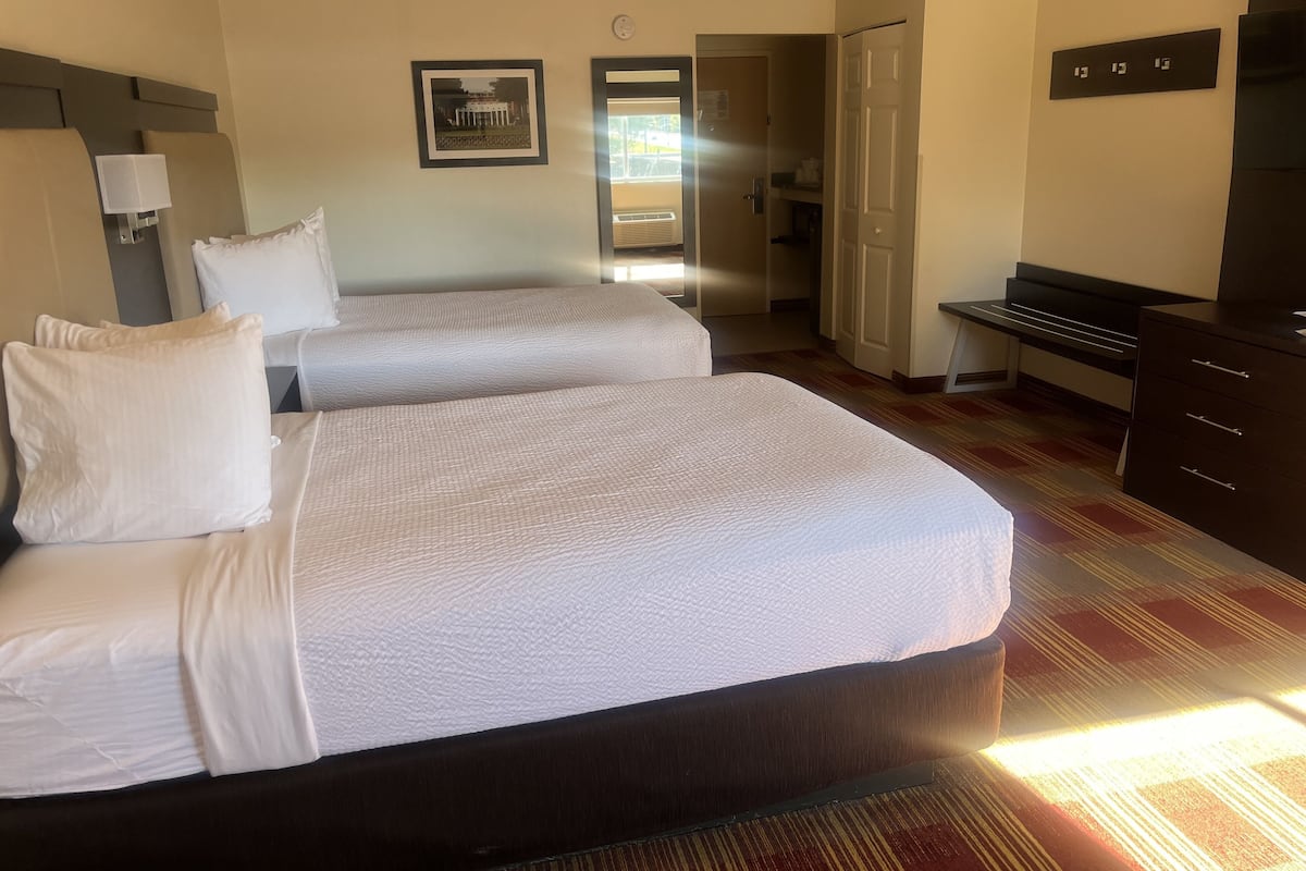 Habitación doble Deluxe | Escritorio, tabla de planchar con plancha y cunas gratuitas