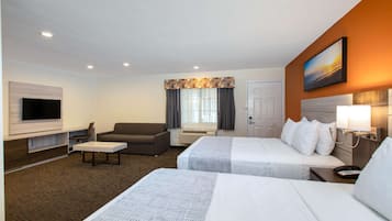 Studio Suite, 2 Queen Beds, Non Smoking | Desk, iron/ironing board, free cribs/infant beds, rollaway beds