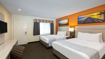 Standard Room, 2 Queen Beds | Desk, iron/ironing board, free cots/infant beds, rollaway beds