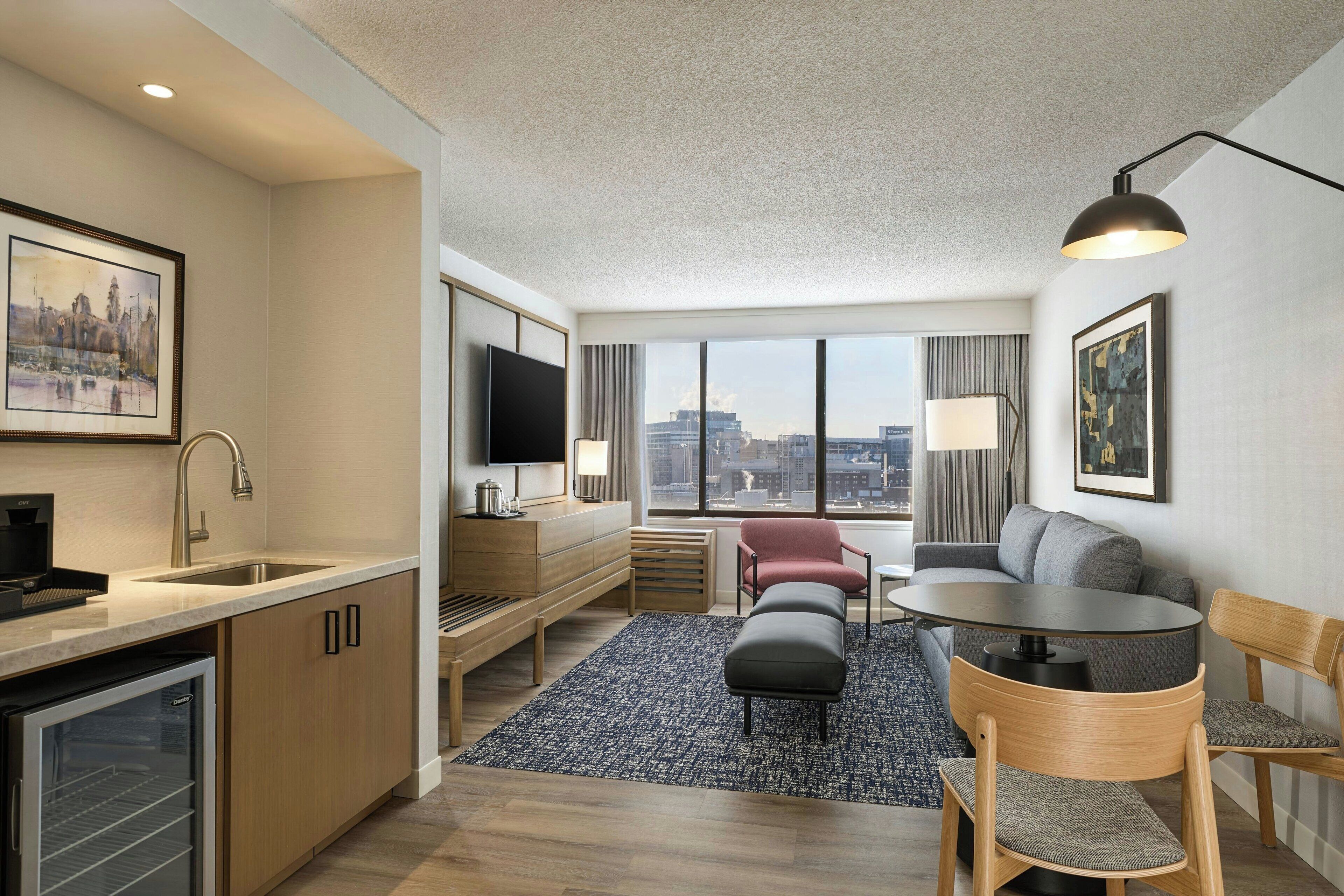 Premium bedding, pillow-top beds, in-room safe, desk