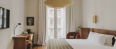 Premium bedding, minibar, in-room safe, desk