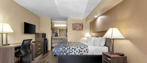 Standard Room, 1 King Bed, Smoking | Desk, iron/ironing board, free cribs/infant beds, rollaway beds