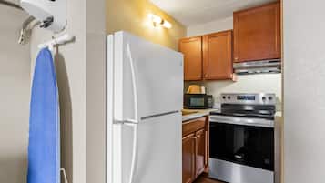 Room, 2 Queen Beds, Smoking (Efficiency) | Desk, iron/ironing board, free cribs/infant beds, rollaway beds