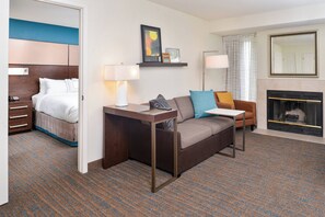 Suite, 2 Bedrooms | Living area | 40-inch Smart TV with digital channels, TV, Netflix