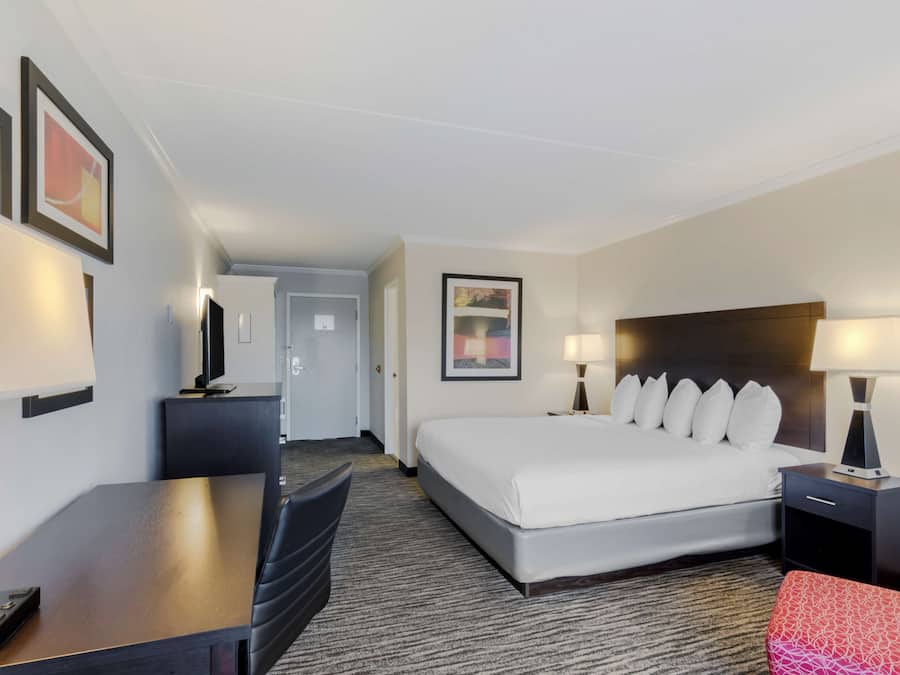 In-room safe, desk, blackout curtains, iron/ironing board